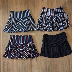 Vintage Y2K Limited Too Mini Skirts Circular Skater Style Tennis Skirts